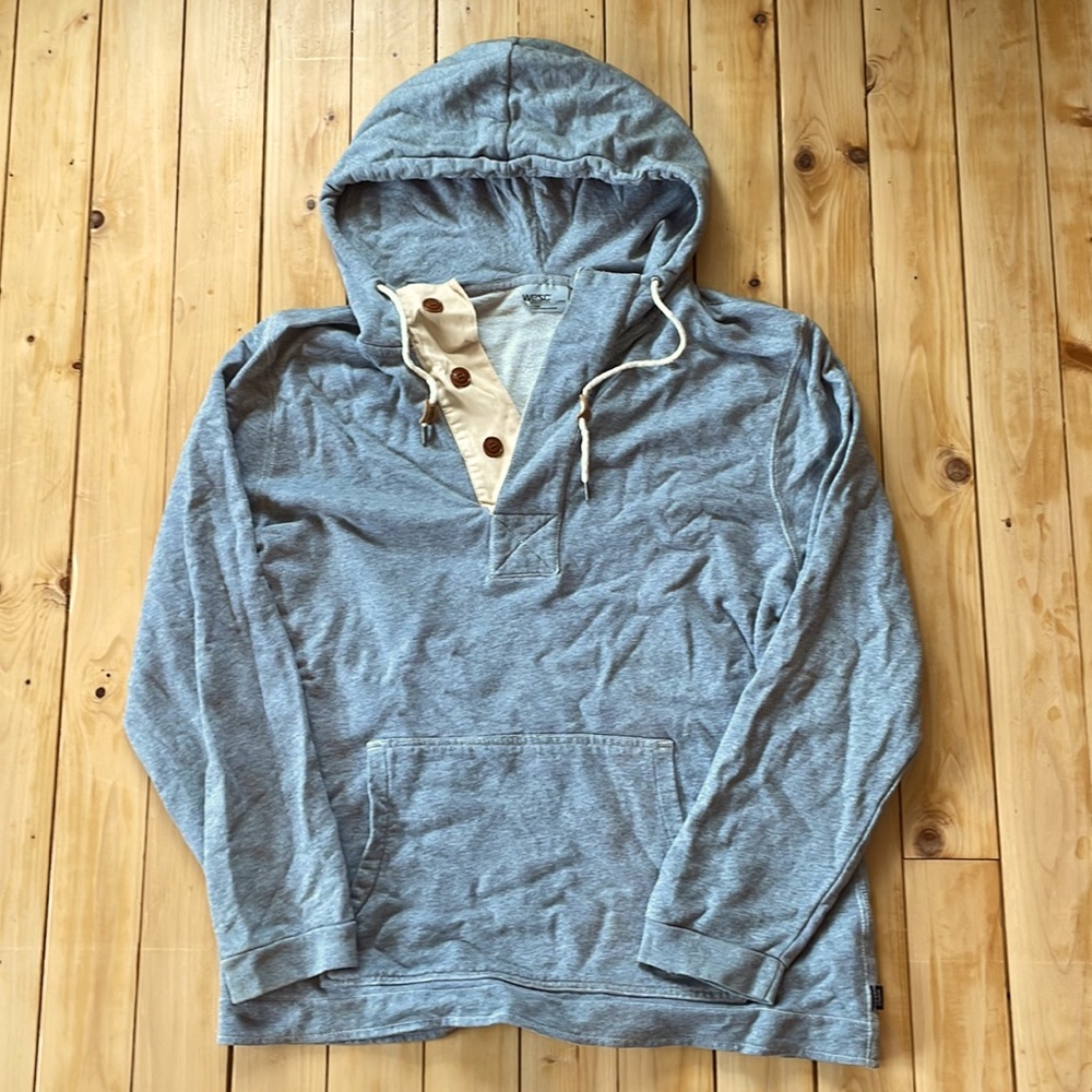 WESC 1/4 Button Up Hoody